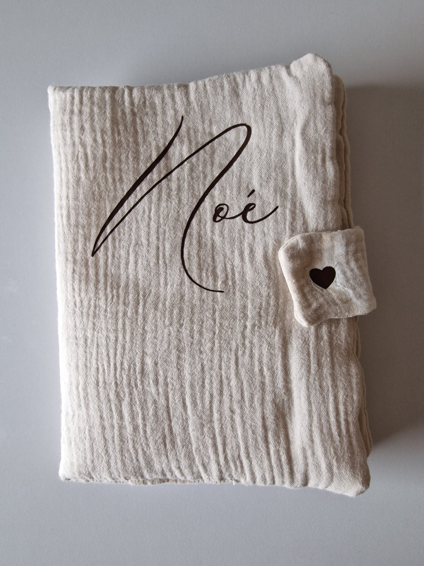 Protège carnet de santé en gaze de coton