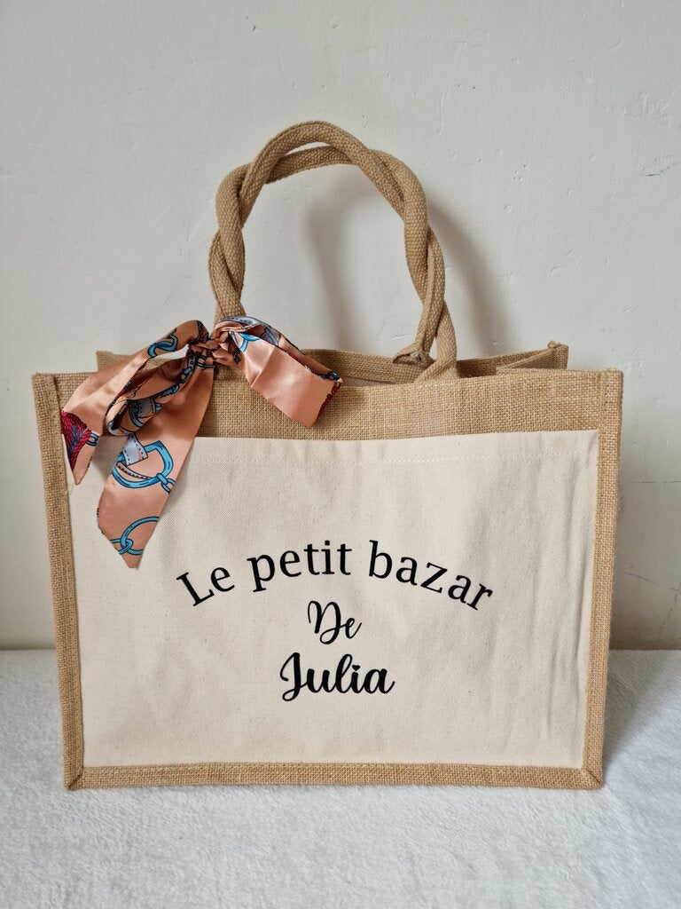 Sac en jute à poche