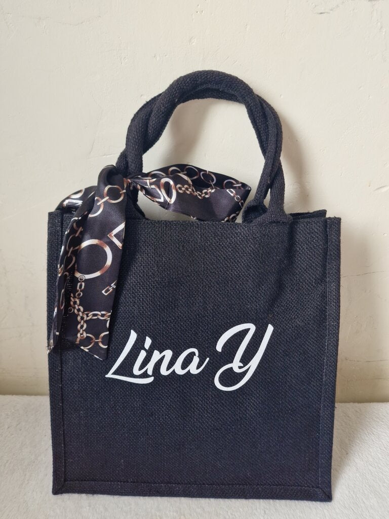 Sac en jute noir