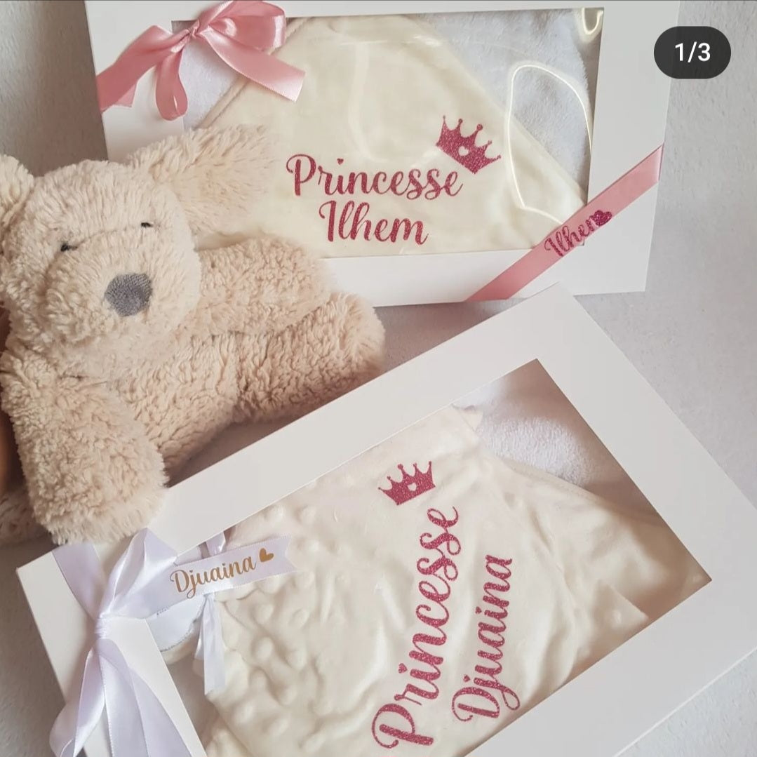 Cape de bain et gant offert